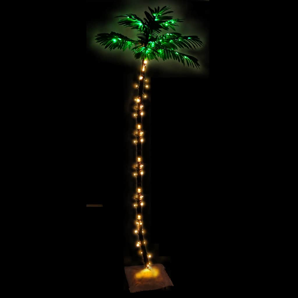 Vidaxl Palm Tree LED 136 LEDS BLANC CHAUD 220 CM