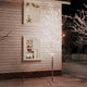 Vidaxl Berkenboom LED 672 LEDS WHICT CHAUD 400 cm blanc