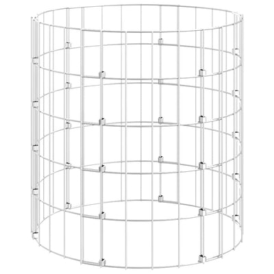 Vidaxl Compost bac Ø50x50 cm acier galvanisé