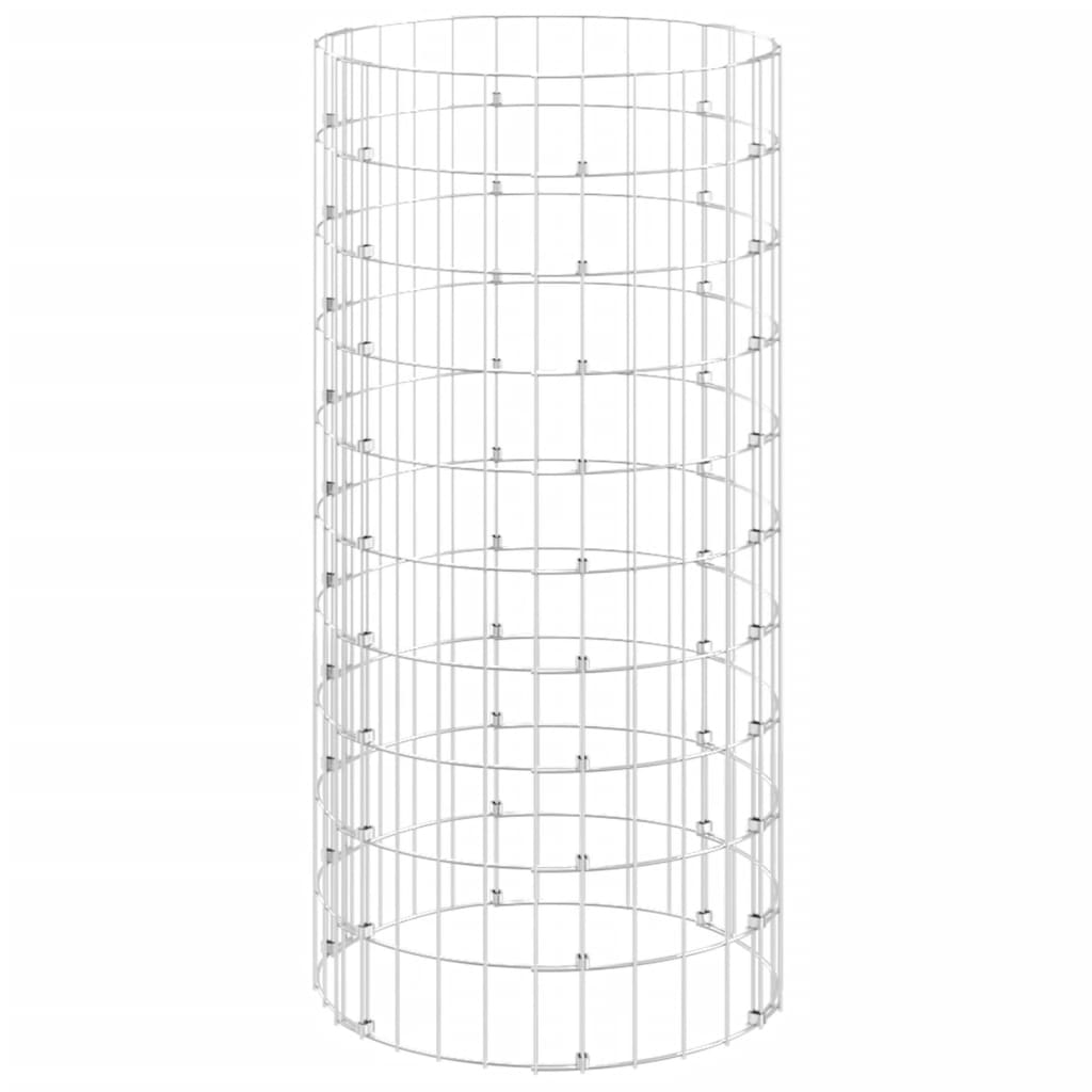 Vidaxl Compost bac Ø50x100 cm acier galvanisé