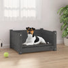 Vidaxl Dog Basket 55.5x45.5x28 cm Gris de pin massif