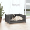 Vidaxl Dog Basket 65.5x50.5x28 cm Gris de pin solide