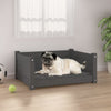 Vidaxl Dog Basket 65.5x50.5x28 cm Gris de pin solide