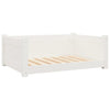 Vidaxl Dog Basket 75.5x55.5x28 cm Pine solide blanc