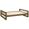 Vidaxl Dog Basket 105.5x75.5x28 cm Pine solide Honey Brown