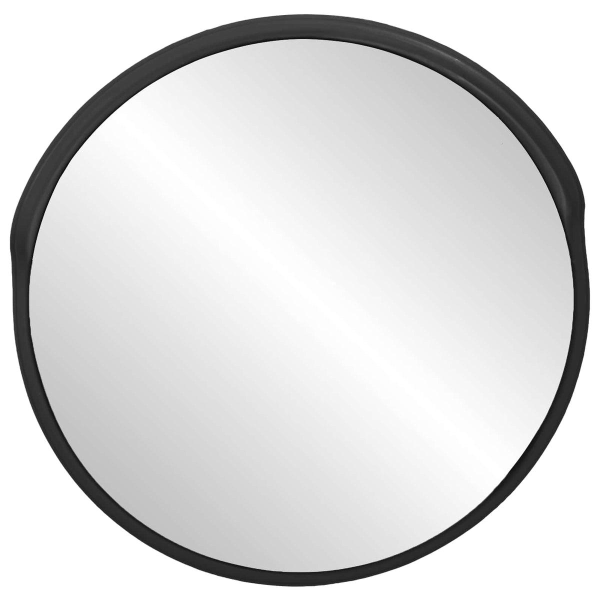 Miroir de trafic Vidaxl pour le Polycarbonate convexe extérieur Ø60 cm noir