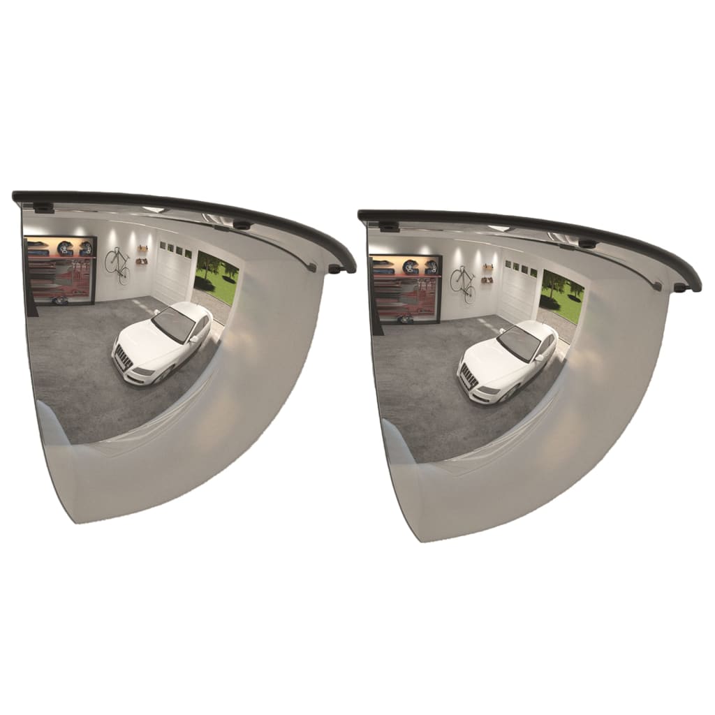 Vidaxl Traffic Mirror Quarter Ball 2 Sts Ø 80 cm acrylique