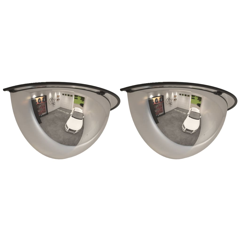 Vidaxl Traffic Mirror Half Ball 2 Sts Ø 40 cm acrylique