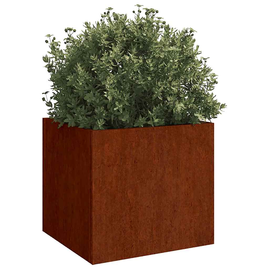 Vidaxl Plators 2 ST 42X40X39 CM CORTENSTAAL