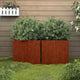 Vidaxl Plators 2 ST 42X40X39 CM CORTENSTAAL