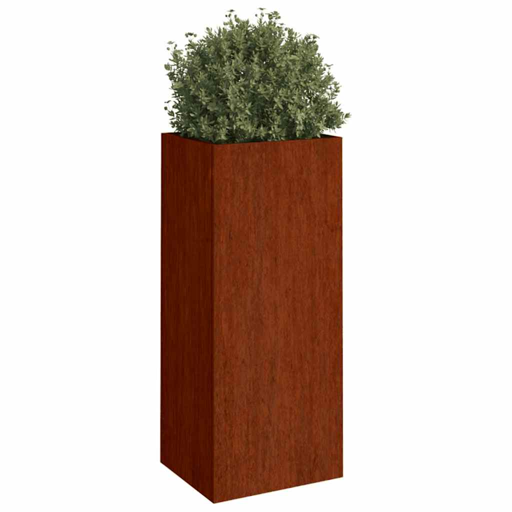 Vidaxl planteur 32x29x75 cm Cortenstaal