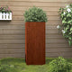 Vidaxl planteur 32x29x75 cm Cortenstaal
