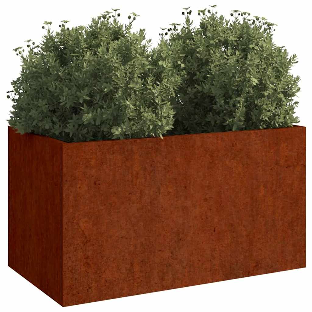 Vidaxl Planning Box 62x40x39 cm Corten Steel