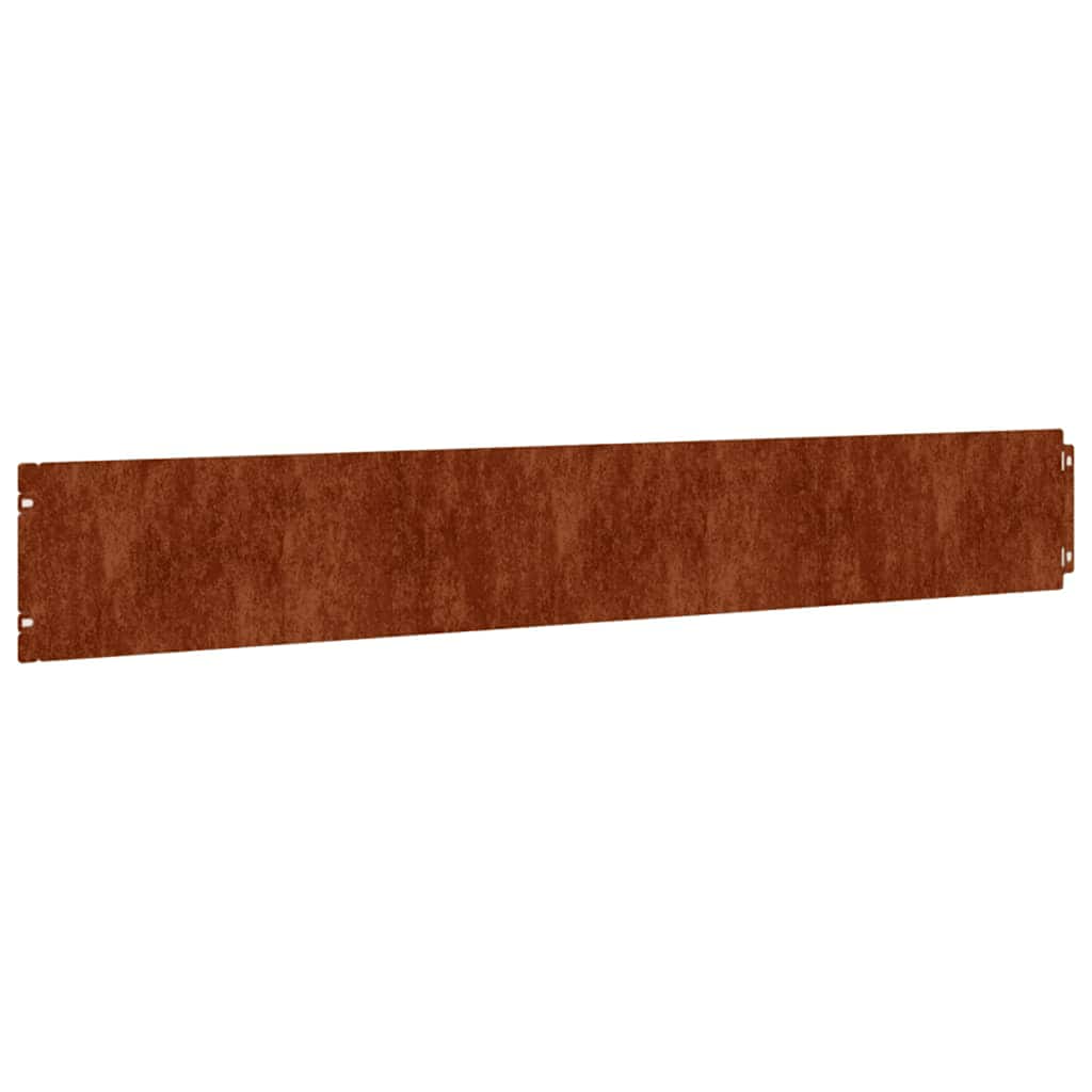 Vidaxl Gazon Arêtes 50 pièces 15x103 cm Cortenstaal flexible