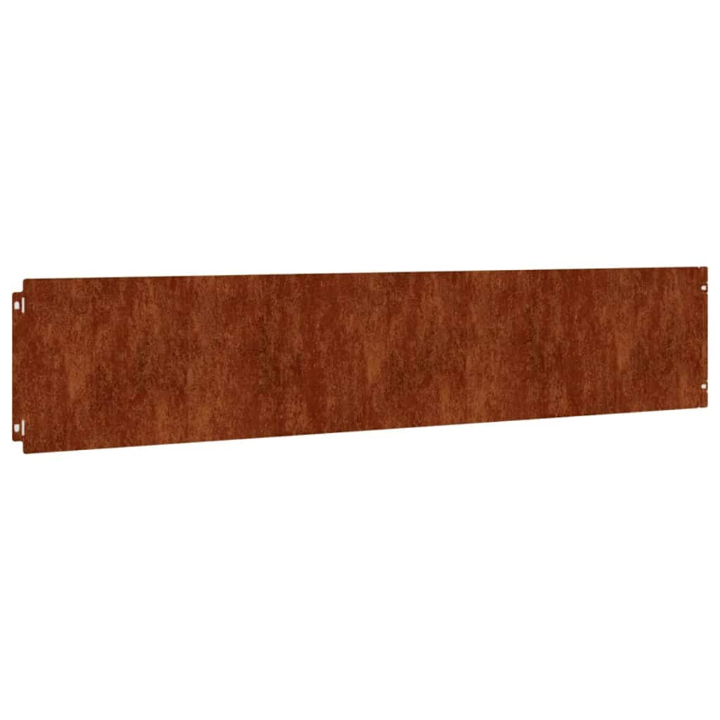Vidaxl Gazon Arêtes 10 pièces 20x103 cm Cortenstaal flexible