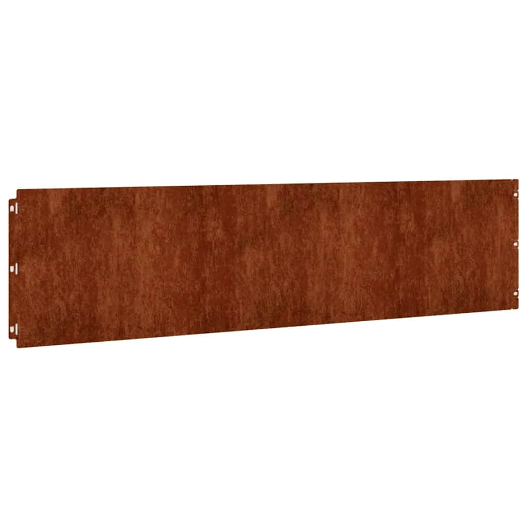 Vidaxl Gazon Arêtes 10 pièces 25x103 cm Cortenstaal flexible