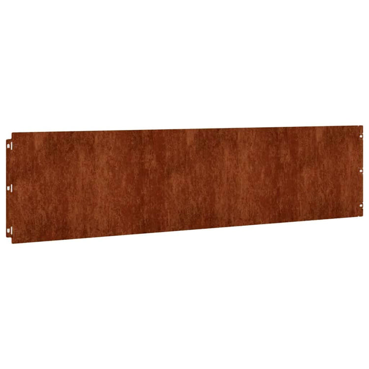 Vidaxl Gazon Arêtes 10 pièces 25x103 cm Cortenstaal flexible