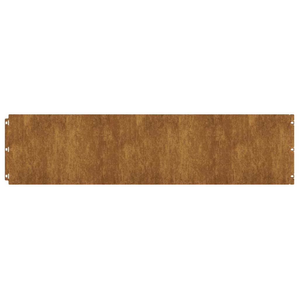 Vidaxl Gazon Arêtes 30 pièces 25x103 cm Cortenstaal flexible