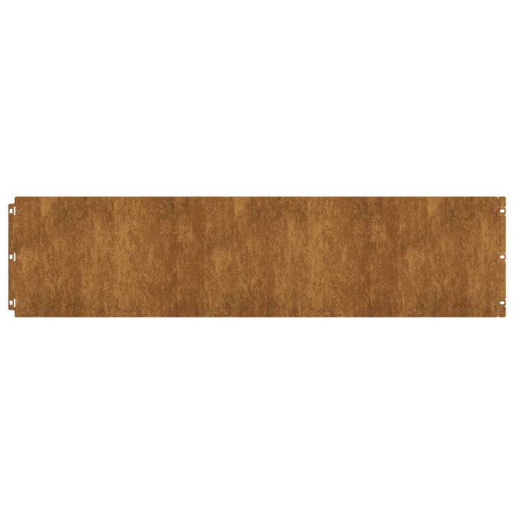 Vidaxl Gazon Arêtes 30 pièces 25x103 cm Cortenstaal flexible