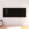 Carte magnétique vidaxl pour le mur 50x20 cm en verre durci noir