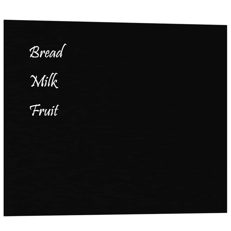 Carte magnétique vidaxl pour le mur 50 x 40 cm en verre durci noir