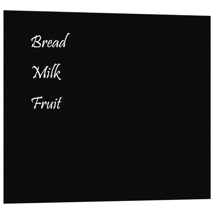 Carte magnétique vidaxl pour le mur 60x50 cm en verre durci noir
