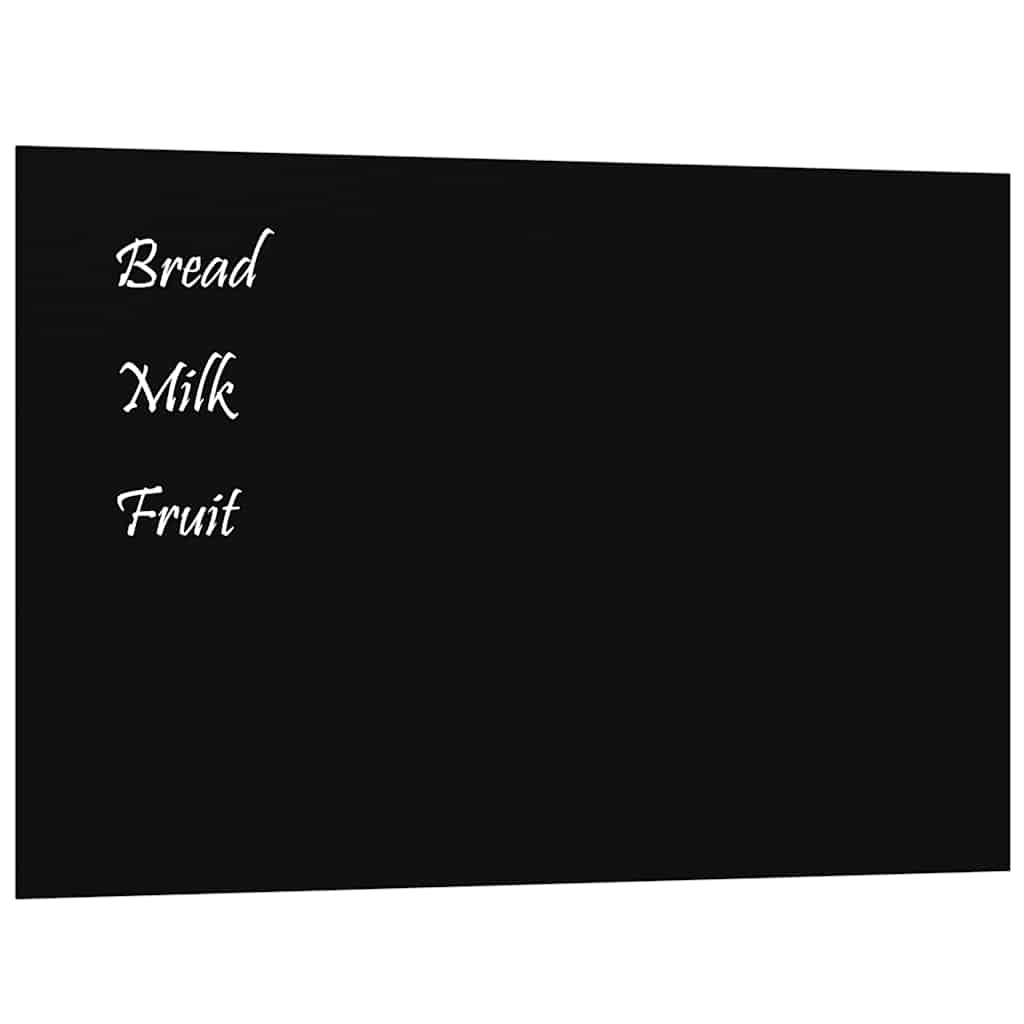 Vidaxx tableau magnétique mural 60x40 cm verre trempé noir