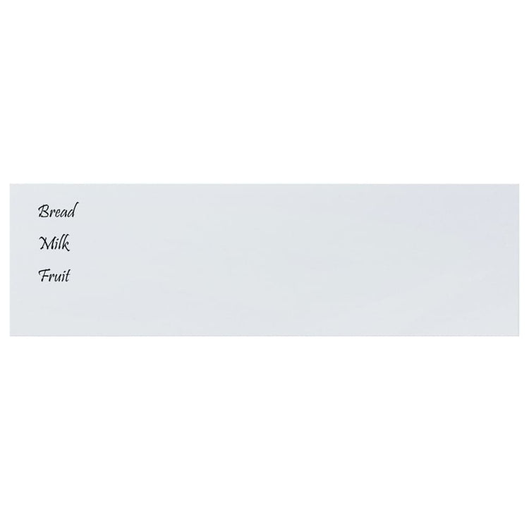 Carte magnétique vidaxl pour le mur 100x30 cm en verre trempé blanc