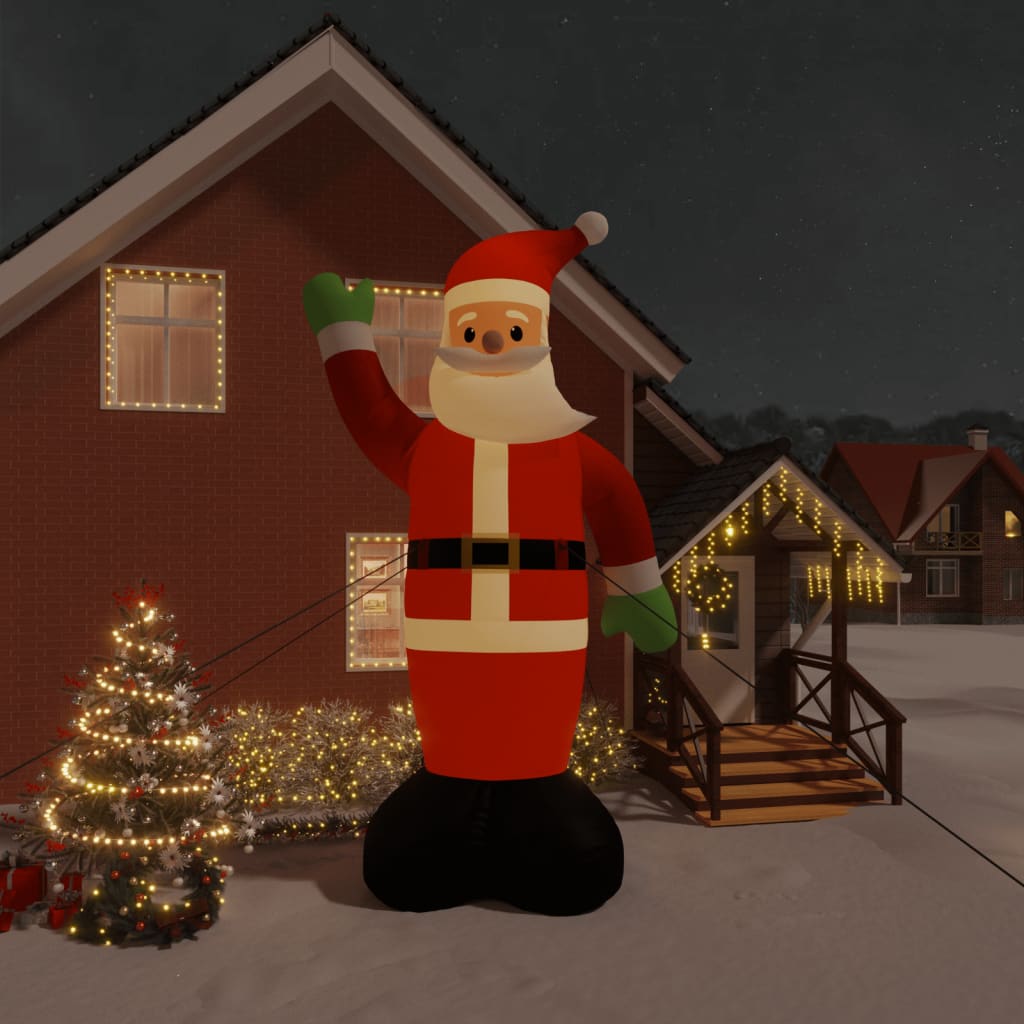 Vidaxl Santa gonflable avec des LED 620 cm