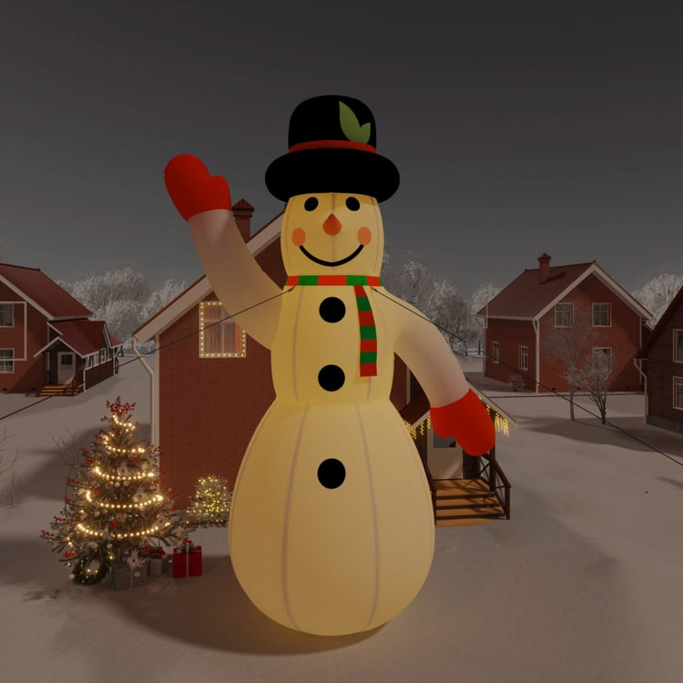 Vidaxl neige avec des LED gonflable 1000 cm