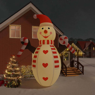 Vidaxl Snowman gonflable avec des LED 630 cm