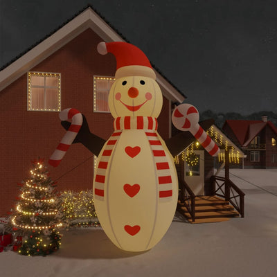 Vidaxl Snowman gonflable avec des LED 630 cm