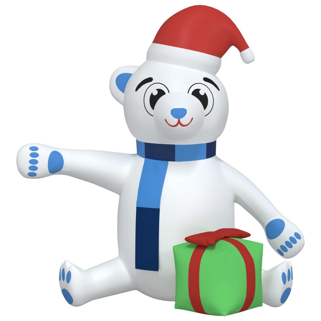 Vidaxl Christmas Bear avec les LED gonflables 180 cm