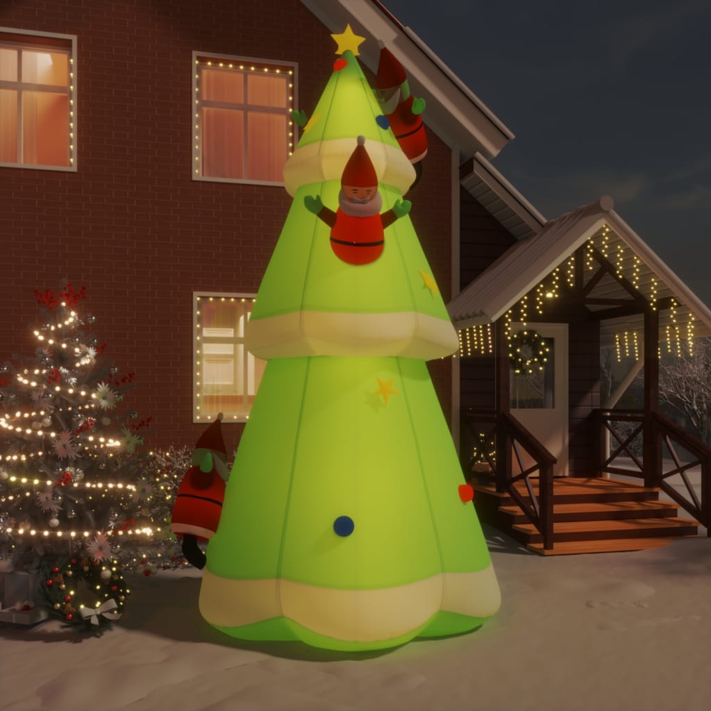 Vidaxl Arbre de Noël gonflable avec des LED 500 cm