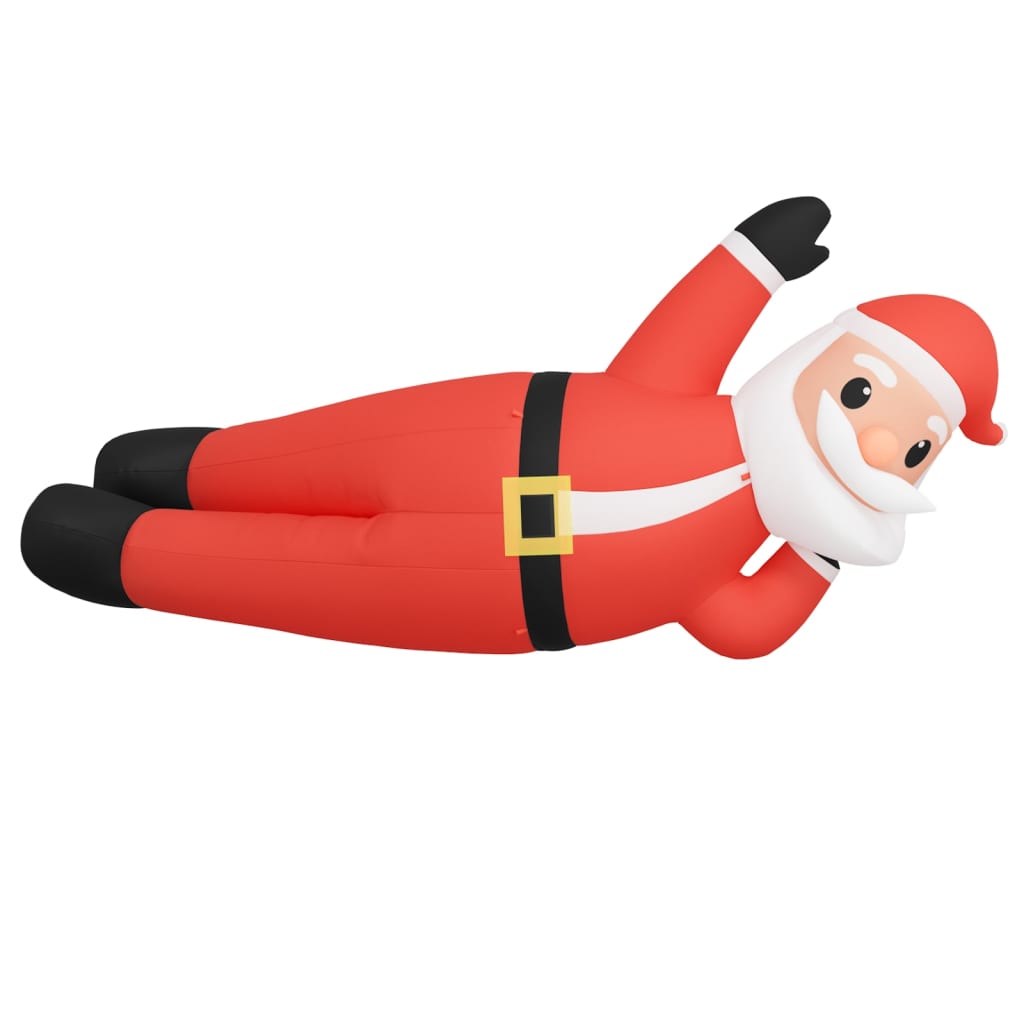 Vidaxl Santa gonflable a mené 160 cm