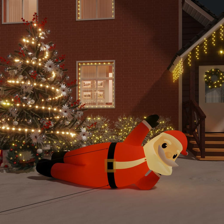 Vidaxl Santa gonflable a mené 160 cm