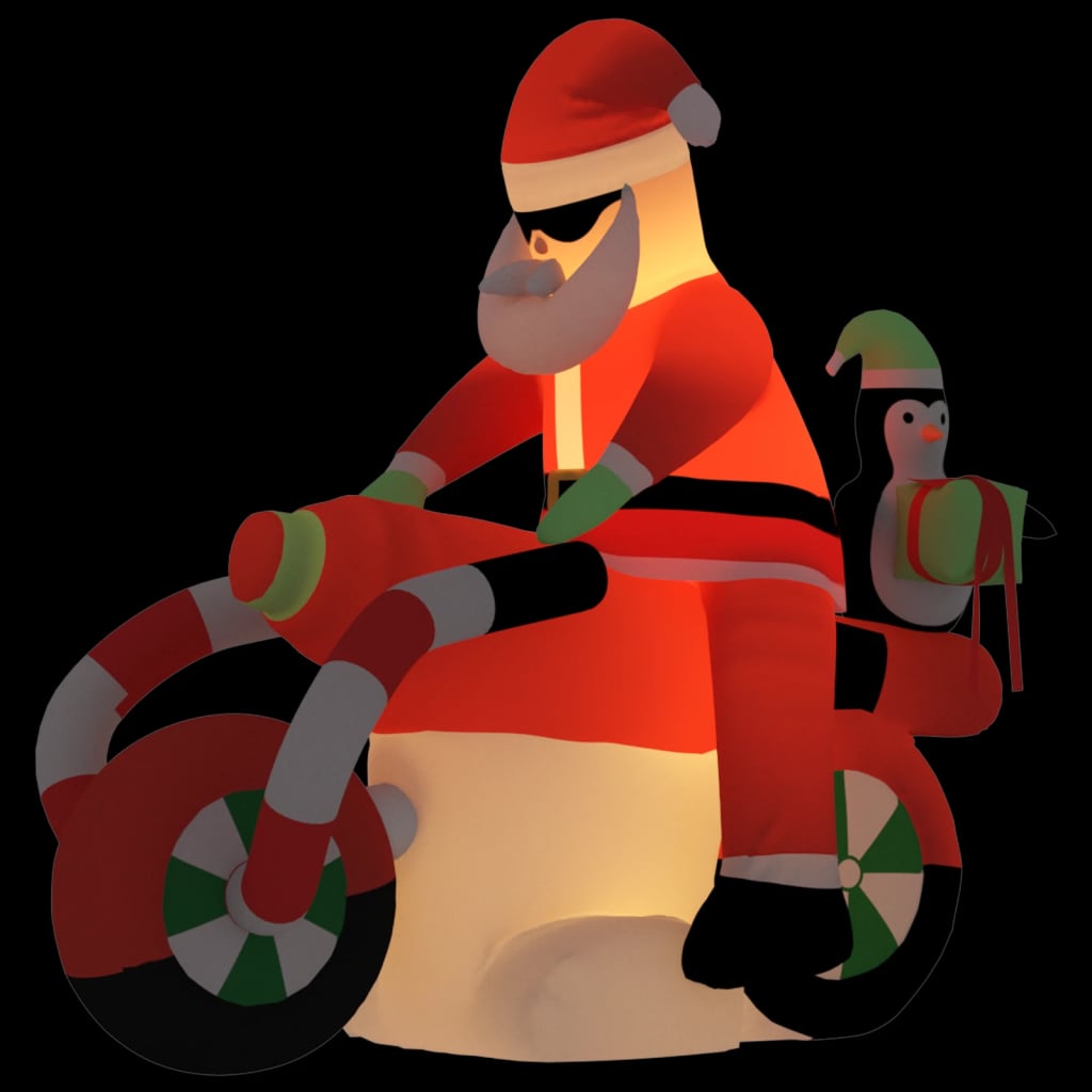 Vidaxl Santa gonflable LED 156 cm