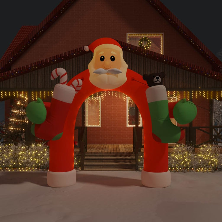 Vidaxl arc de Noël gonflable avec les LED 320 cm