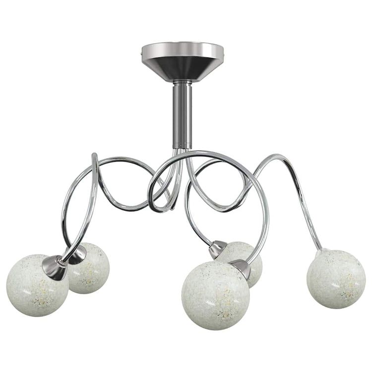 Vidaxl plafond avec des boules en verre autour de 5xg9