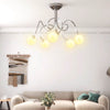 Vidaxl plafond avec des boules en verre autour de 5xg9