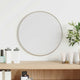 Miroir mural vidaxl autour de Ø30 cm en argent couleur