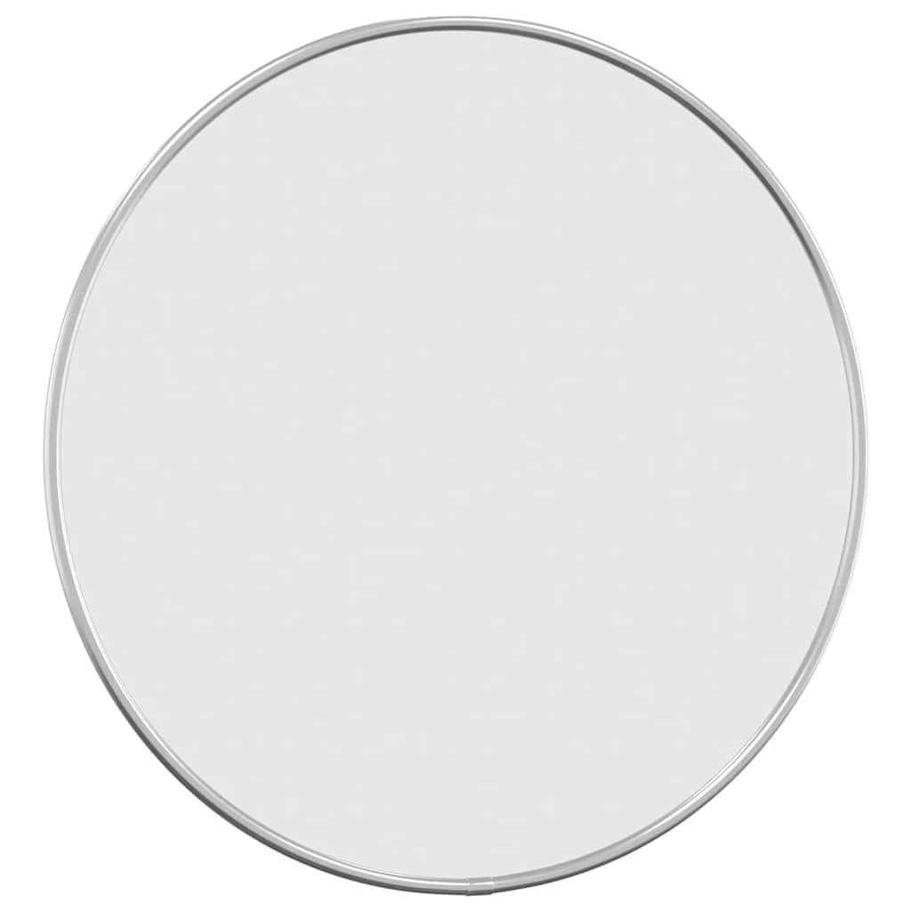 Miroir mural vidaxl rond Ø40 cm en argent couleur