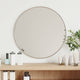 Miroir mural vidaxl rond Ø40 cm en argent couleur