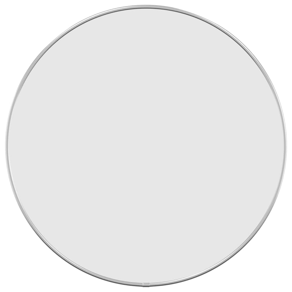 Miroir mural vidaxl rond Ø50 cm en argent couleur