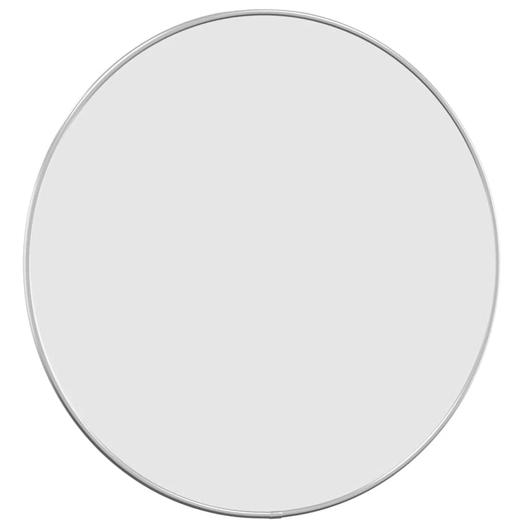 Miroir mural vidaxl rond Ø50 cm en argent couleur