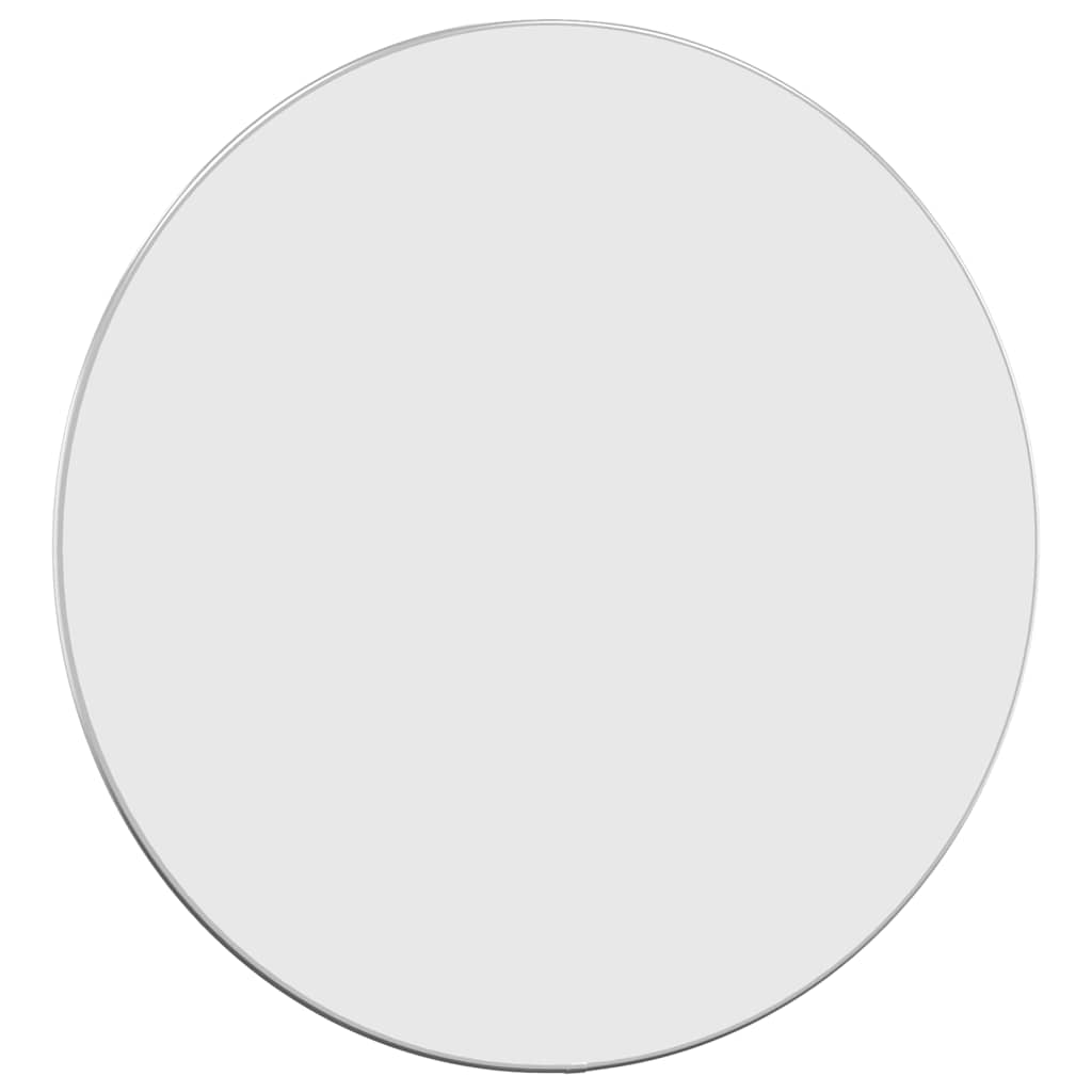 Miroir mural vidaxl rond Ø60 cm en argent couleur