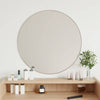Miroir mural vidaxl rond Ø60 cm en argent couleur