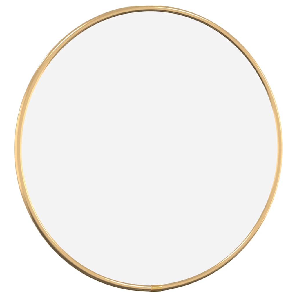 Miroir mural vidaxl autour de Ø30 cm de couleur or