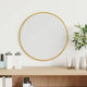 Miroir mural vidaxl autour de Ø30 cm de couleur or