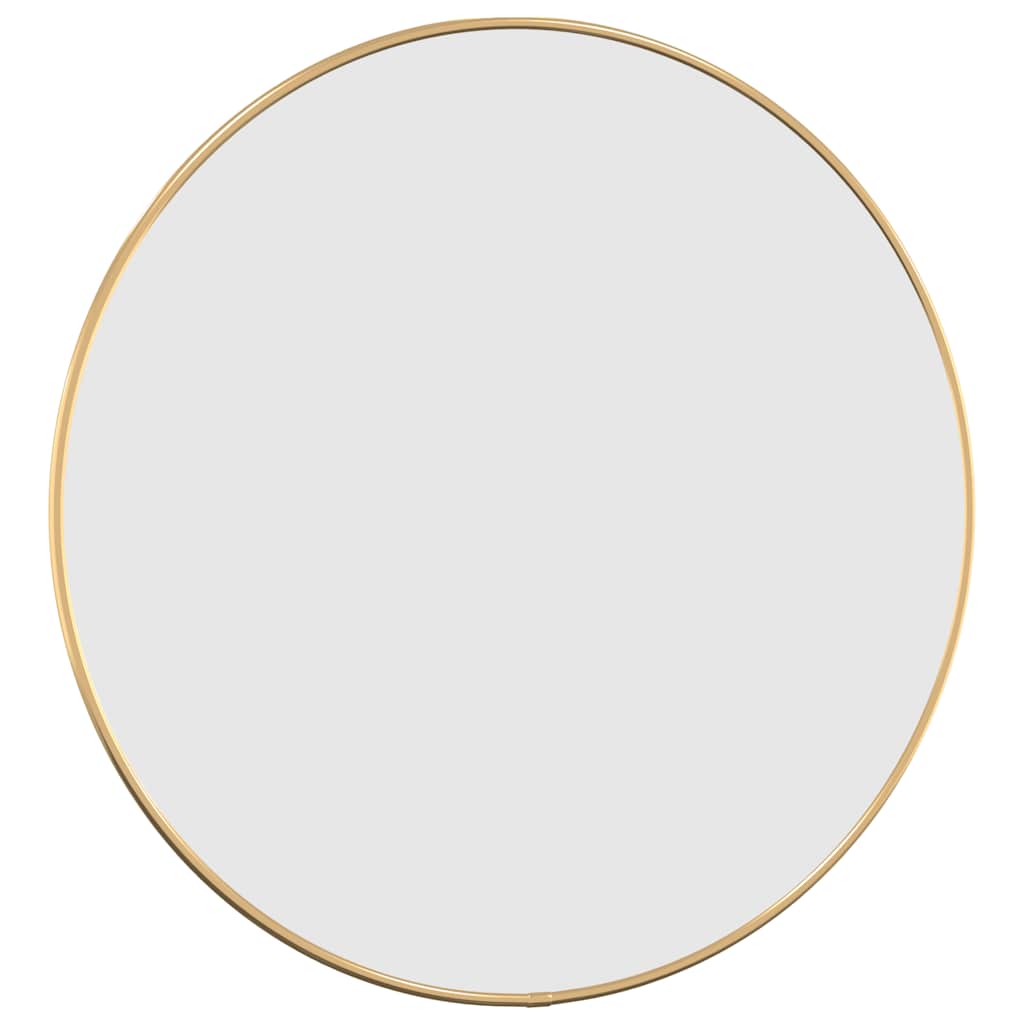 Miroir mural vidaxl autour de Ø50 cm de couleur or